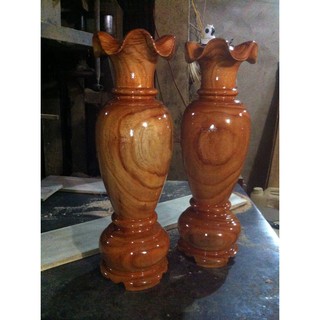 CẶP LỤC BÌNH GỖ TRÀM CAO 61CM X 20CM