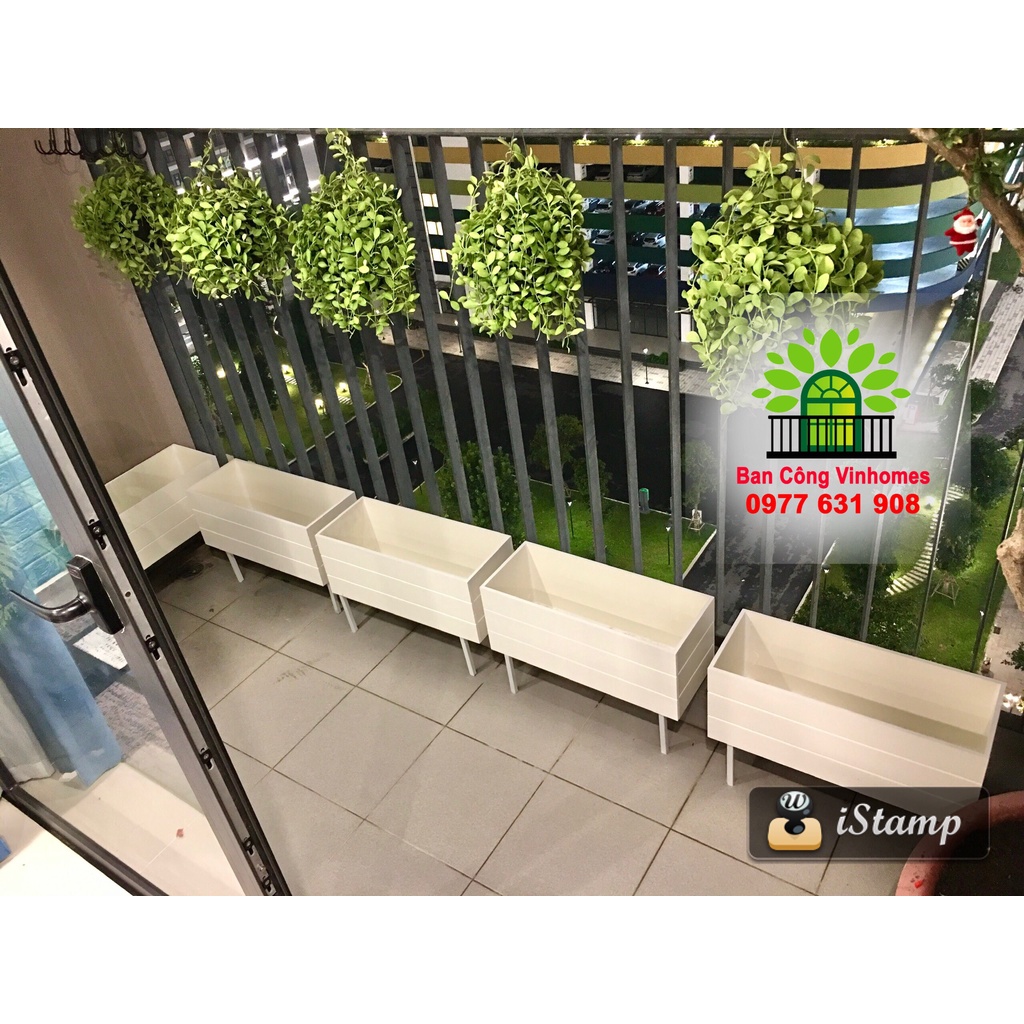 Chậu hàng rào composite trồng cây, trồng rau