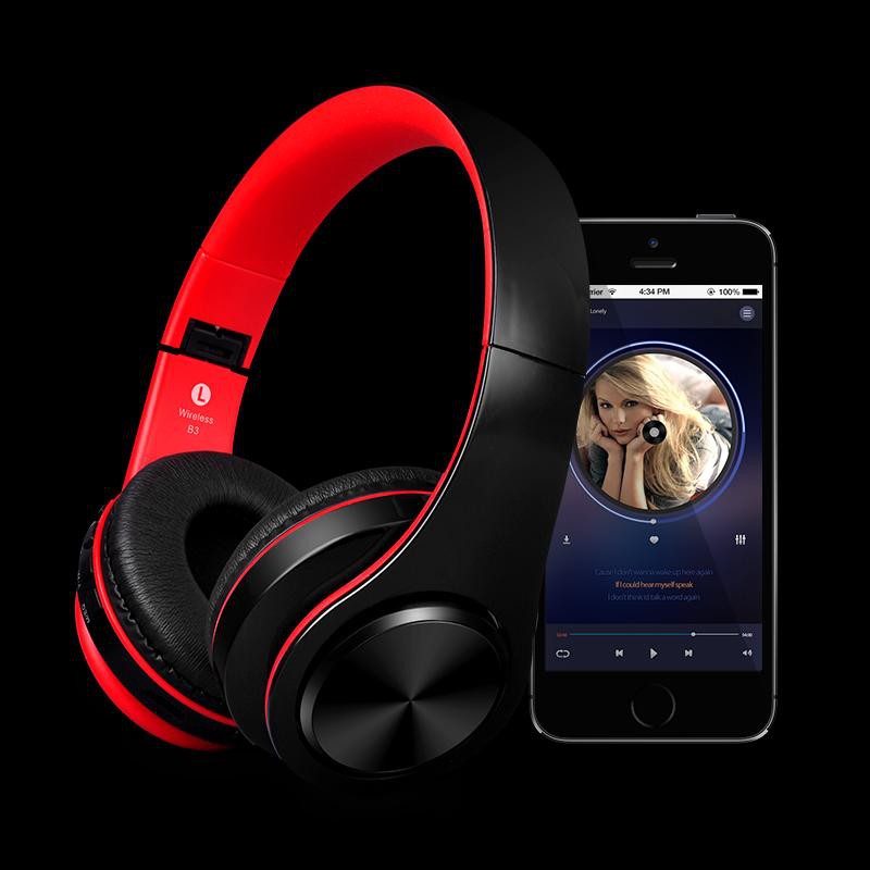 EKLEVA Stereo Tai Nghe Không Dây Bluetooth có Mic cho Điện Thoại Tivi Laptop Qua Tai Nghe Chụp Tai L