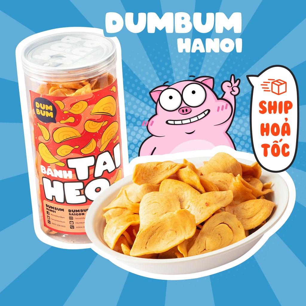 Bánh tai heo cay DumBum đồ ăn vặt Hà Nội 250g