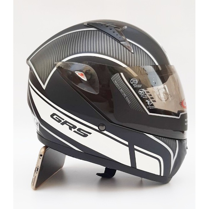 (mẫu mới 2020) Mũ bảo hiểm fullface GRS A801k cao cấp - nhiều màu - bảo hành 12 tháng - tặng kèm balo dây rút và khoá mũ