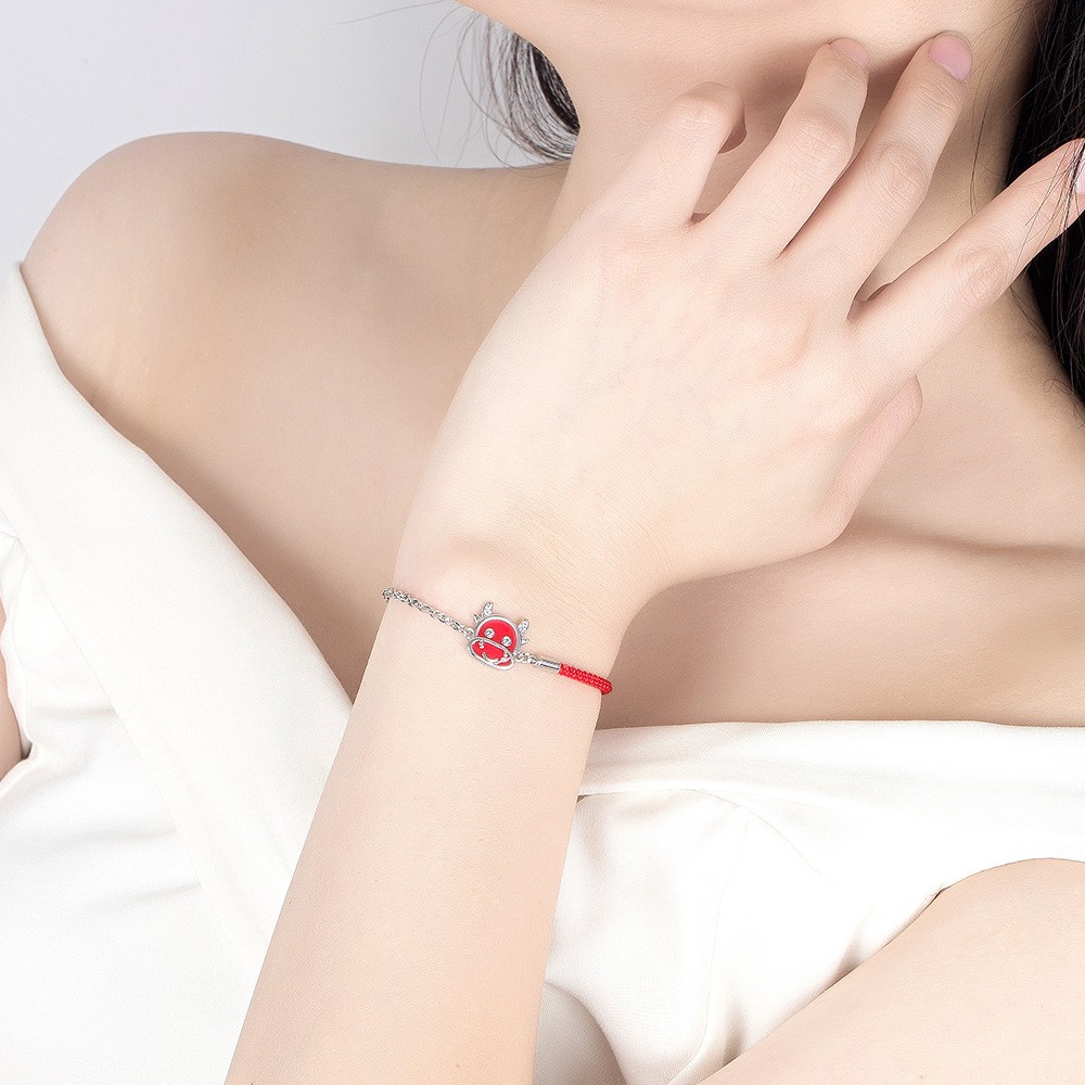 Vòng Tay Mạ Bạc 925 Mặt Hoa Tuyết