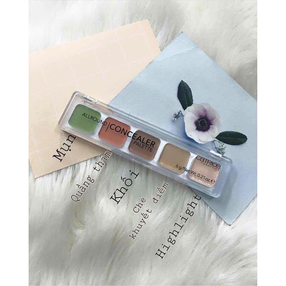 Bảng Che Khuyết Điểm 5 Ô CATRICE Allround Concealer Palette Chính Hãng Beauty