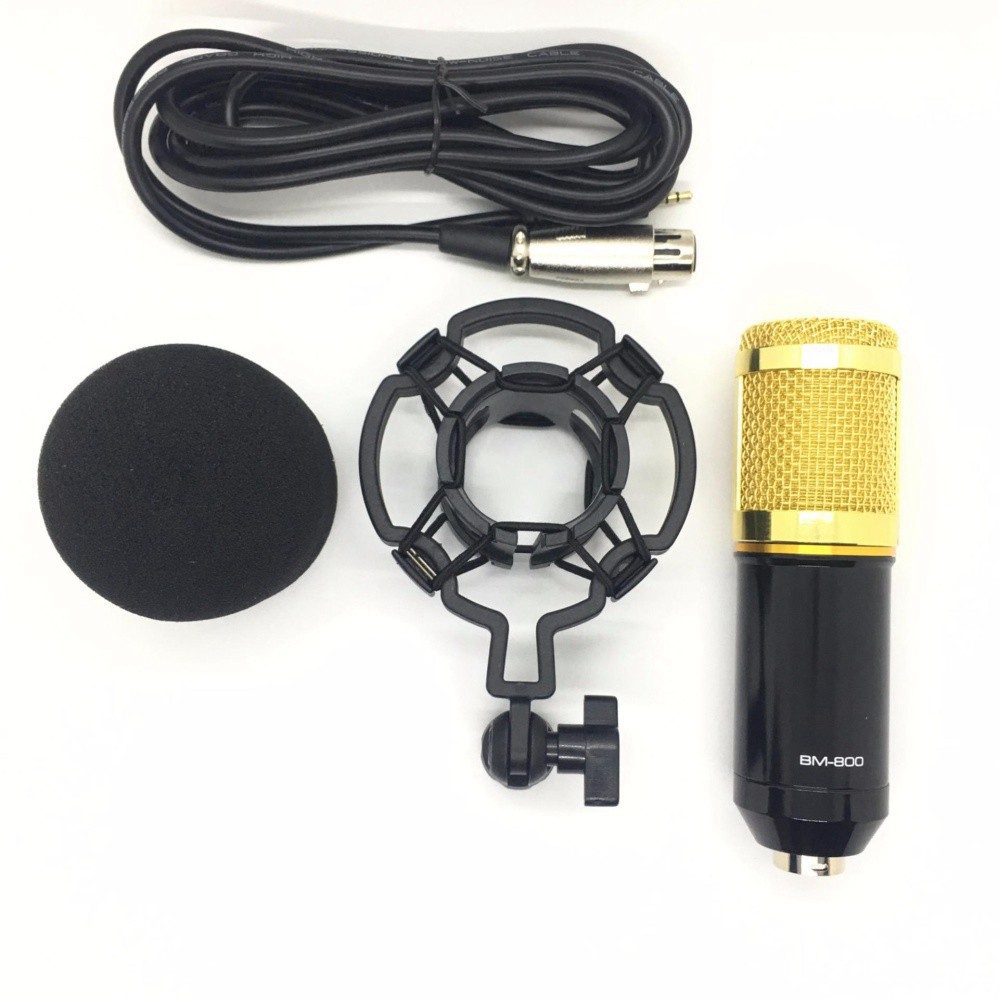 Micro thu âm chuyên nghiệp BM800 chính hãng sount mount bằng sắt