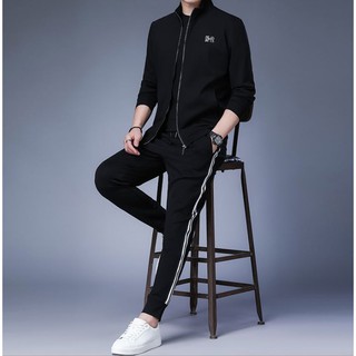 Bộ Thể Thao Nam – Bộ Nỉ Nam Cao Cấp Dài Tay Hàng Da Cá Lót Dày Mềm Mịn – BD82 - Shopmens