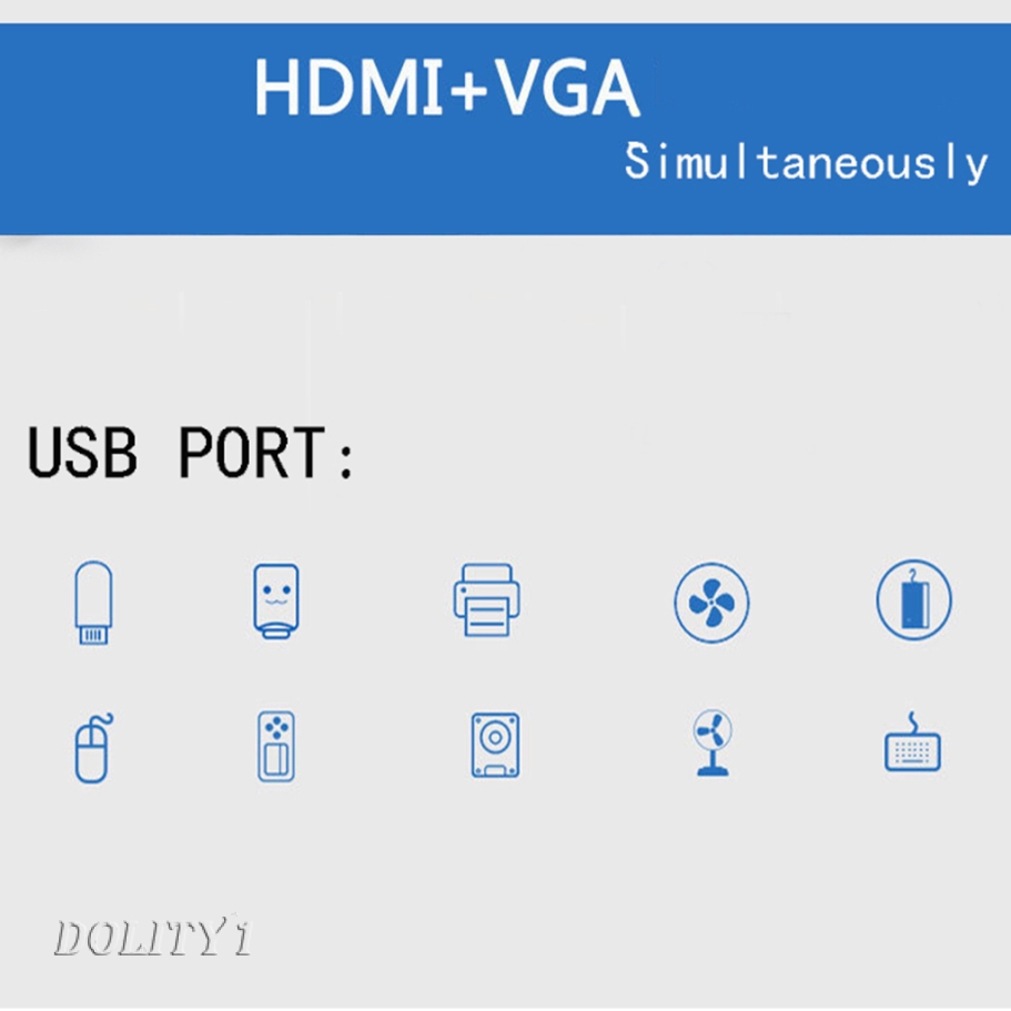 Bộ Chia Cổng Usb-C Type C Sang Hdmi Usb3.0 Pd Vga 3.5mm Cho Sumsung