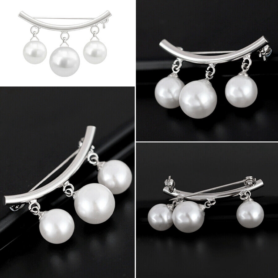 Trâm cài áo hình ngọc trai cỡ lớn sang trọng