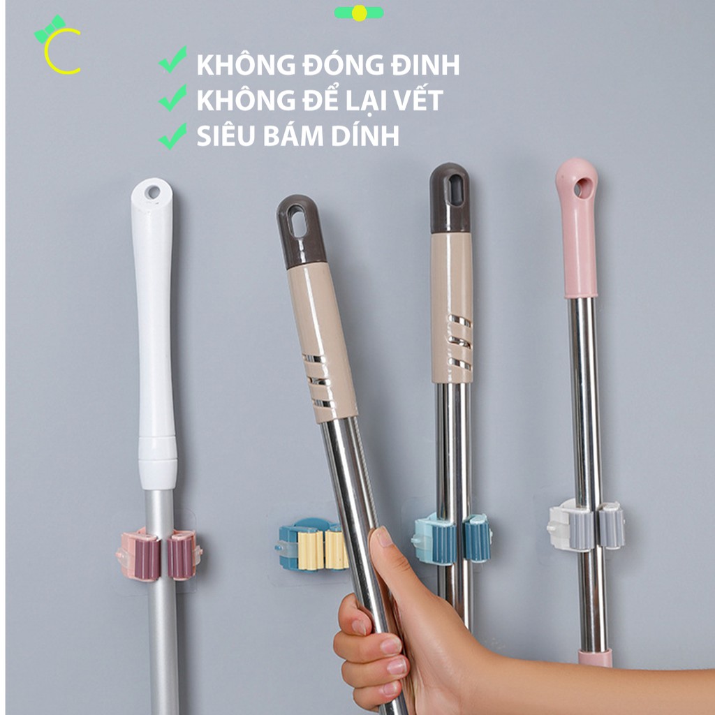 Móc dán tường treo cây lau nhà, cán dù - Cami - CMPK139