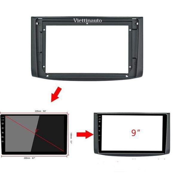 Mặt dưỡng 9 In xe Chervolet Aveo, Gentra 2006-2012 Kèm rắc nguồn