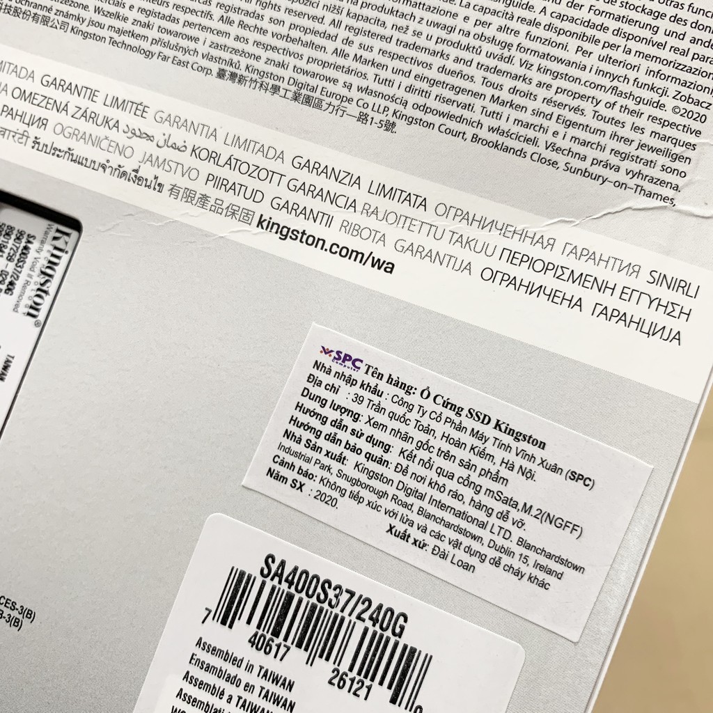 ổ cứng SSD Kingston 240GB A400 2.5" SATA 3.0 6Gb/giây chính hãng | BigBuy360 - bigbuy360.vn
