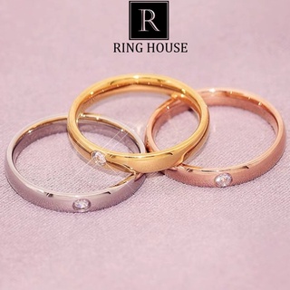 (Titan) R6 Nhẫn Titan Cặp Đôi Nam Nữ Khắc Tên Theo Yêu Cầu Không Đen Gỉ Ring House