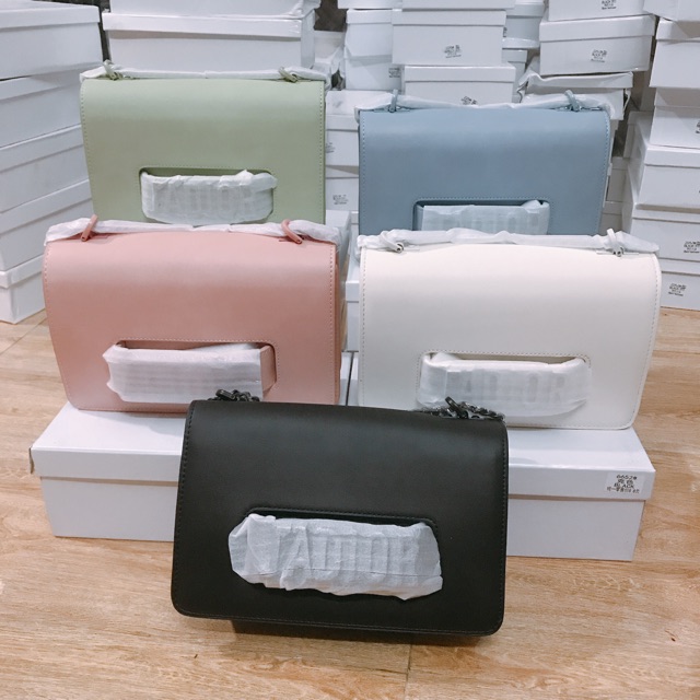 Túi Xỏ Dây Cùng Màu Túi Full Box ( kèm video thật) Rosabeli