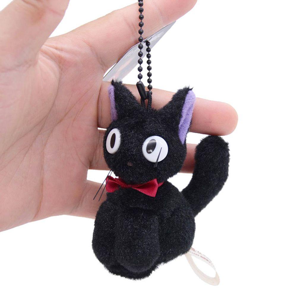 LANFY Búp Bê Mèo Đen Nhồi Bông 9-12cm Có Dây Đeo Điện Thoại