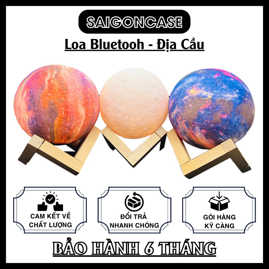 Loa bluetooth địa cầu kiêm đèn ngủ,âm thanh sóng động,ánh sáng huyền ảo,vừa trang trí lại vừa nghe nhạc cực phê MÃ LOA33