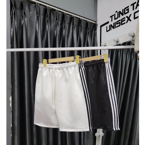 Quần Short thể thao 3 sọc kiểu dáng Unisex nam nữ