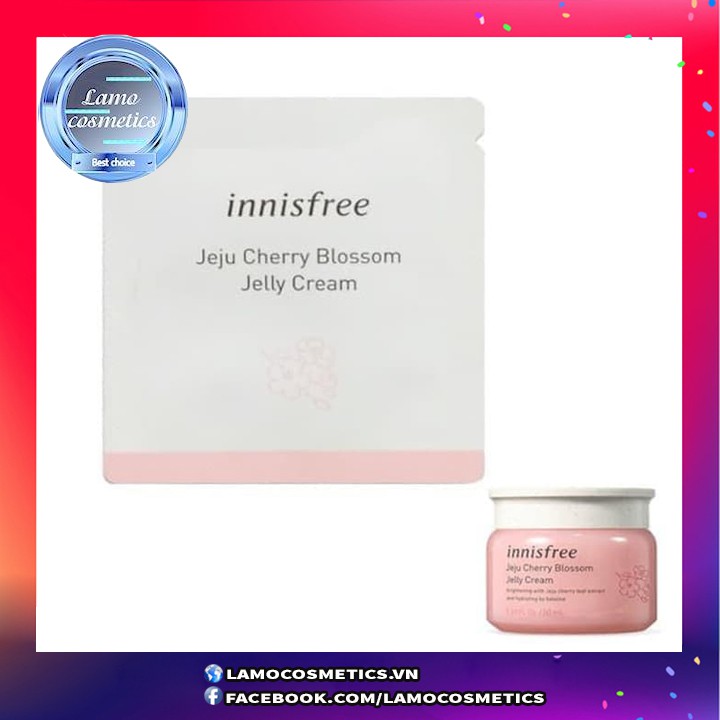 Sample Kem Dưỡng Nâng Tone Tức Innisfree Jeju Cherry Blossom Tone Up Cream 1ml