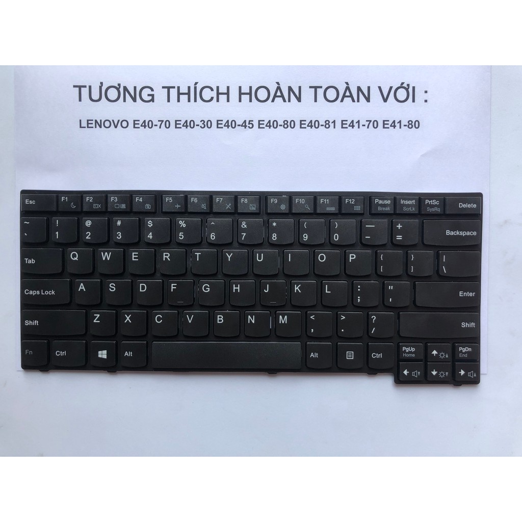 Bàn phím Laptop Lenovo E40-70 E40-30 E40-45 E40-80 E40-81 E41-70 E41-80 Hàng Mới 100% Bảo Hành 12 Tháng