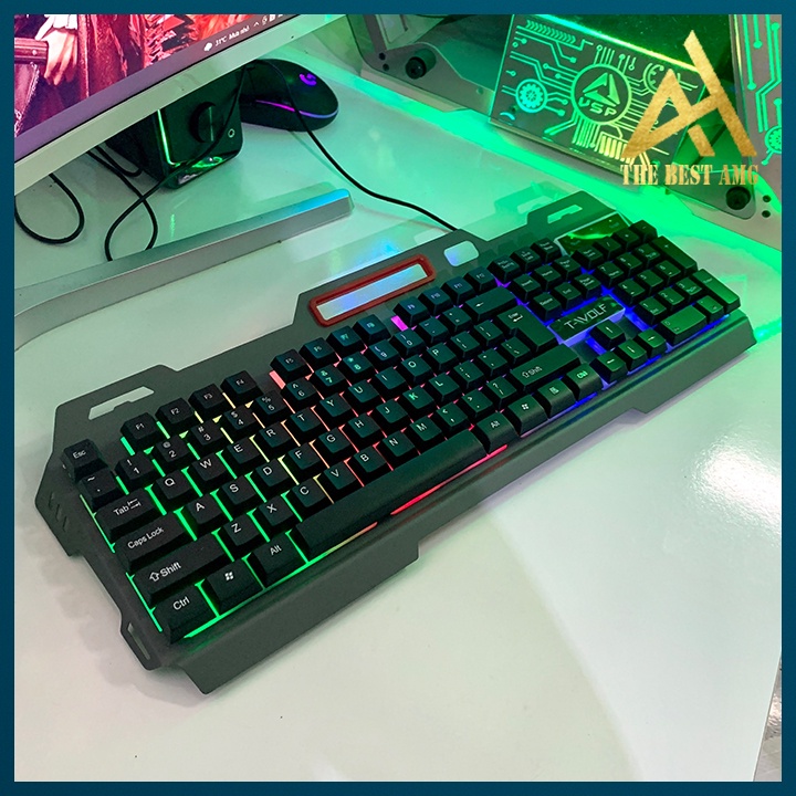Bàn Phím Gaming Có Dây LED RGB T-WOLF T16 Bàn Phím Máy Tính Laptop Gỉa Cơ Chơi Game Thiết Kế Cực Đẹp