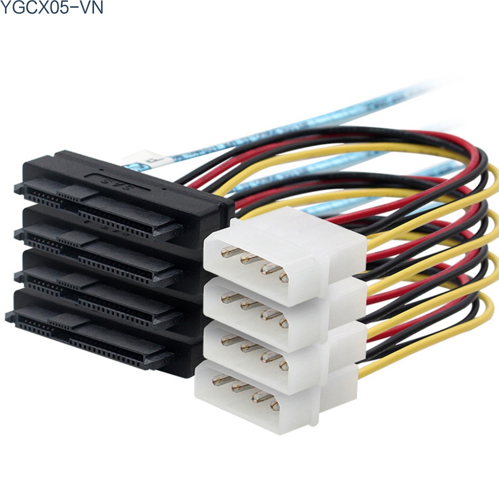 Cáp Chuyển Đổi Dữ Liệu Sas Sff-8643 Sang 4 Sff-8482 29pin + 4pin Cho Máy Tính Để Bàn | BigBuy360 - bigbuy360.vn