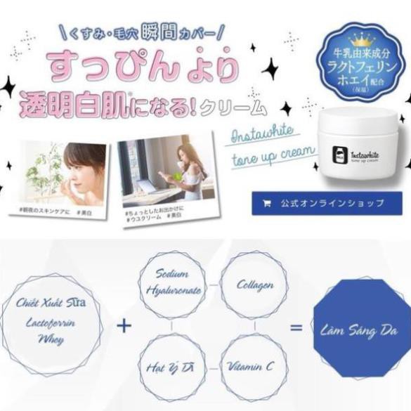 Kem dưỡng trắng Meishoku Instawhite Tone Up Cream 50g Kem Tone up hàng Nhật