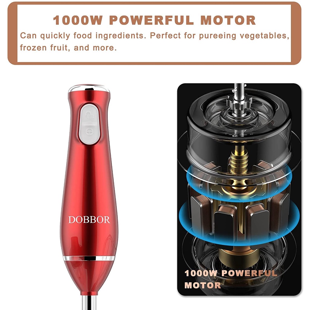 Máy xay cầm tay đa năng ZURIO 4 trong 1 1000W 0.6L - Bản Đức