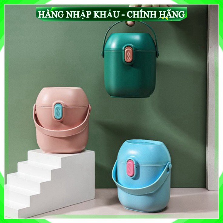 Hộp Chia Sữa Cho Bé 2 Ngăn 900ml , Đựng Sữa Bột Đi Du Lịch Nhựa PP An Toàn Tuyệt Đối