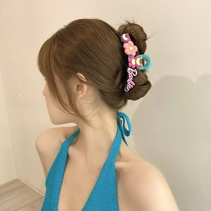 Kẹp tóc hình gấu dâu Tây / thỏ tím stella hoạt hình Mabuu store
