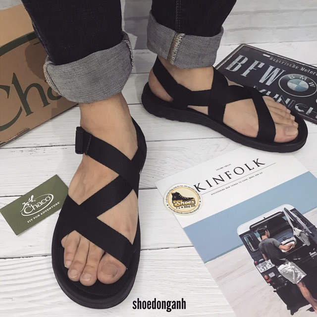 Dép Chaco nam đế mỏng. Sandal chaco đế mềm dẻo không nhăn CC2001