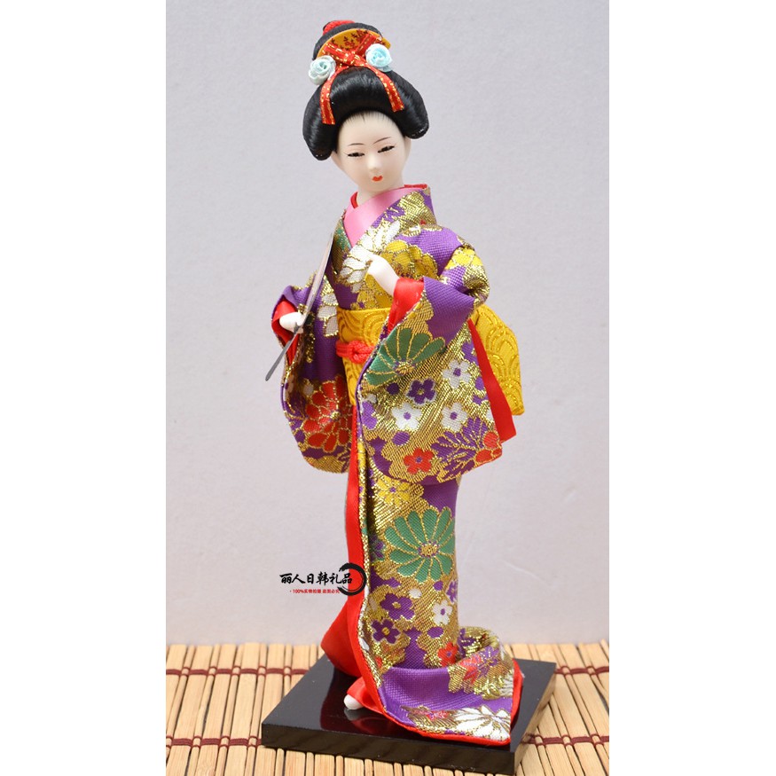 Búp Bê Geisha Mặc Kimono Kiểu Nhật Bản Dễ Thương