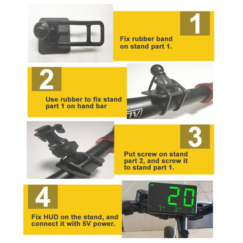 Đồng hồ đo tốc độ kỹ thuật số C80 màn hình hiển thị gps cho xe hơi/ xe tải/ xe máy