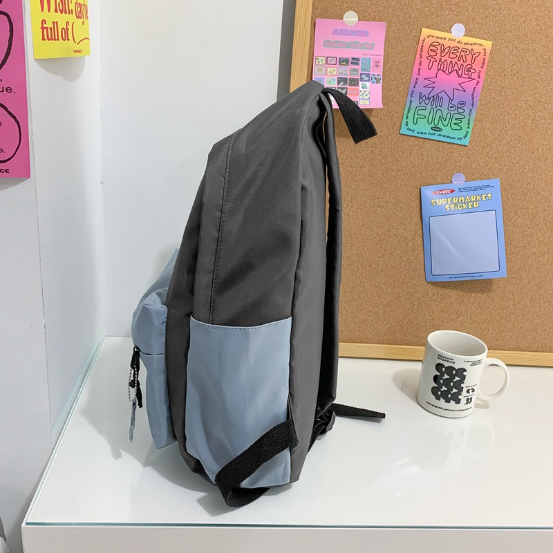 Ba lô PRETTYZYS sức chứa lớn 14 inch thời trang Hàn Quốc 2022 dành cho nữ tuổi teen