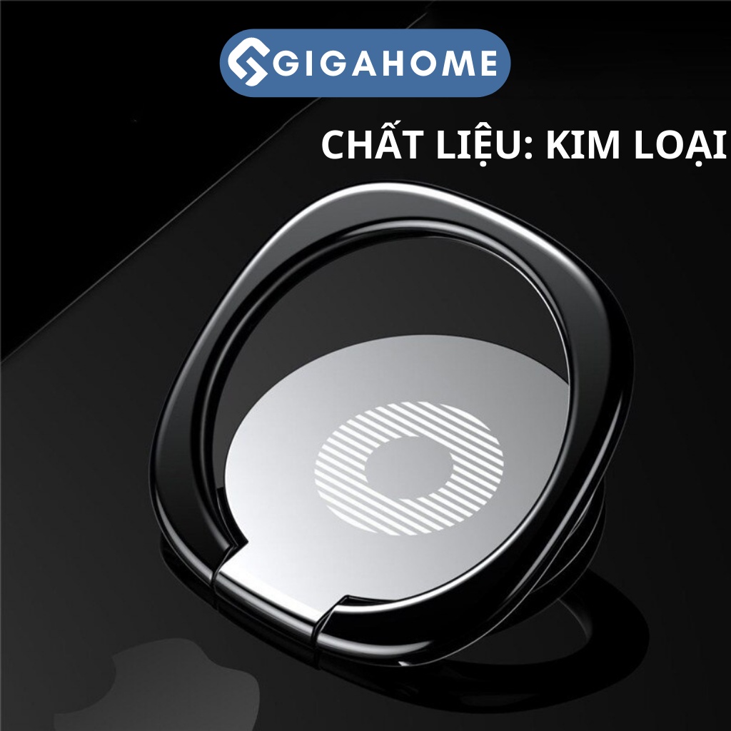 Giá Đỡ Chiếc Nhẫn Cho Điện Thoại Và Máy Tính Bảng GIGAHOME Xoay 360 Độ, Mỏng Nhẹ 6751