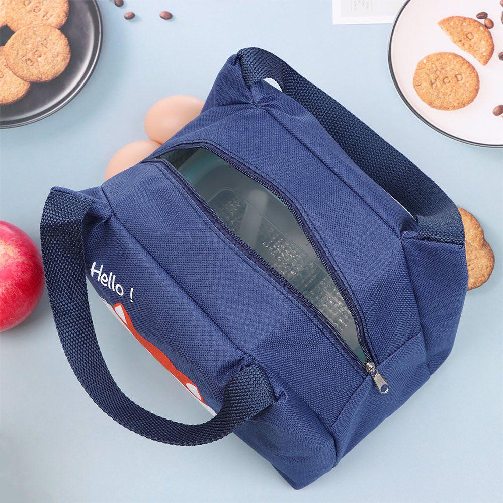 1 Túi Đựng Hộp Cơm Trưa Cách Nhiệt Họa Tiết Hoạt Hình Dễ Thương