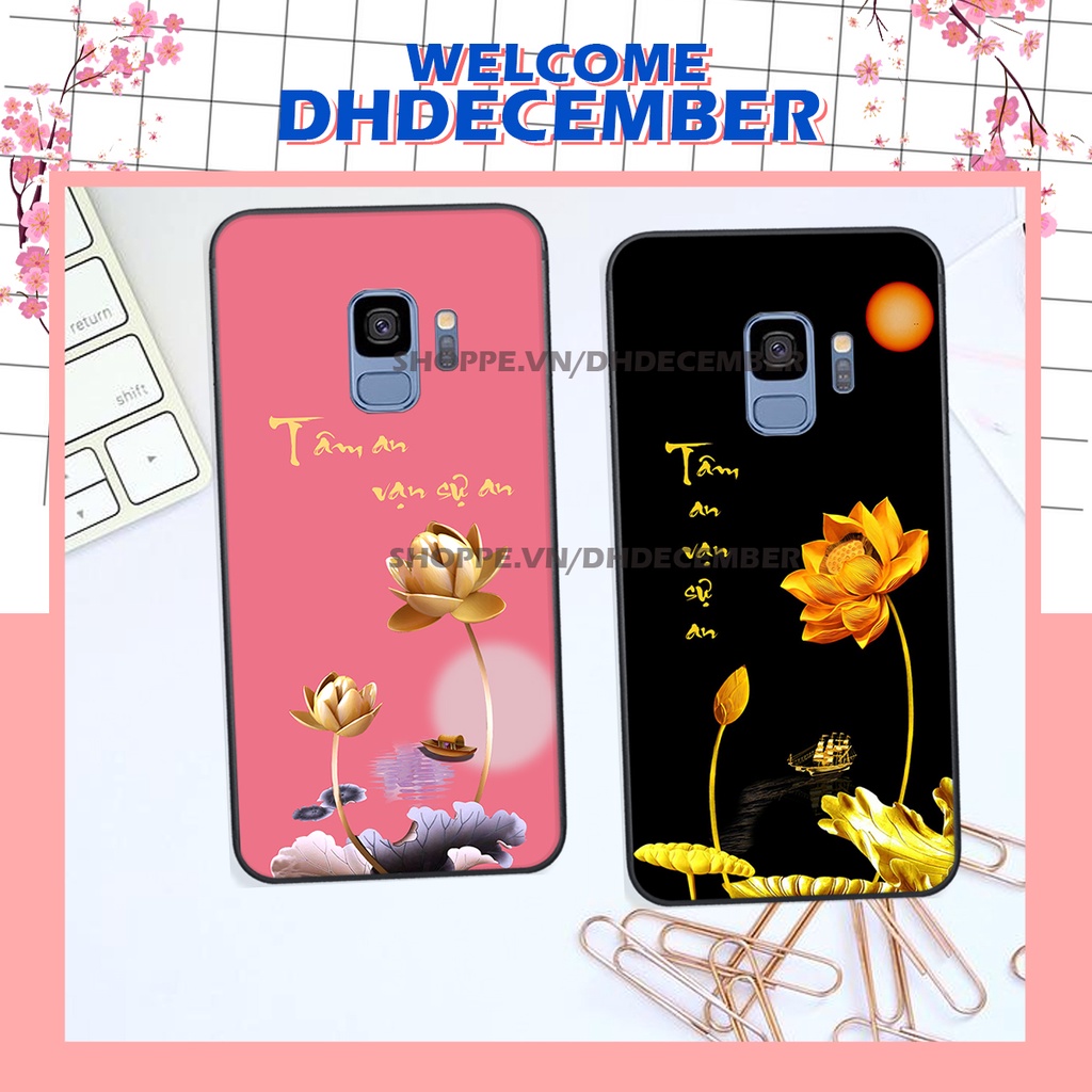 Ốp lưng Samsung Galaxy S9 / S9 PLUS in hình thư pháp tâm an vạn sự an ,mã đáo thành công SIÊU CHẤT