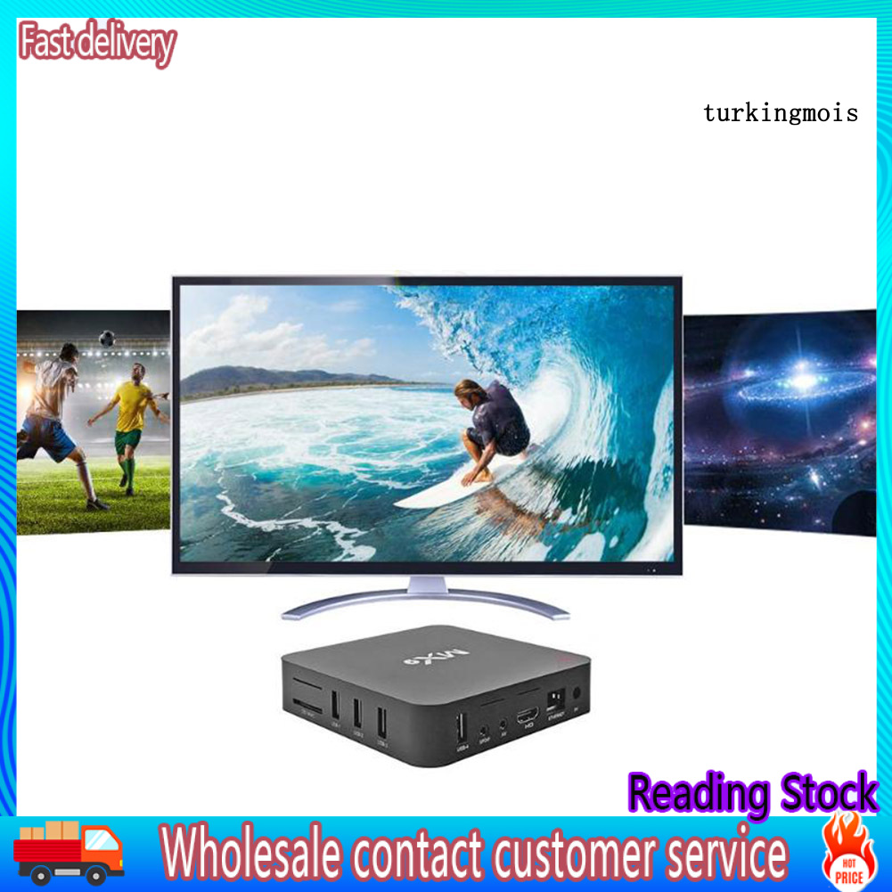 Bộ Tv Boxm_Mx9 Quad Core 1 + 8gb Hdmi-Sdi Sd Slot Tv Set-Top Box Android 7.1 Và Phụ Kiện