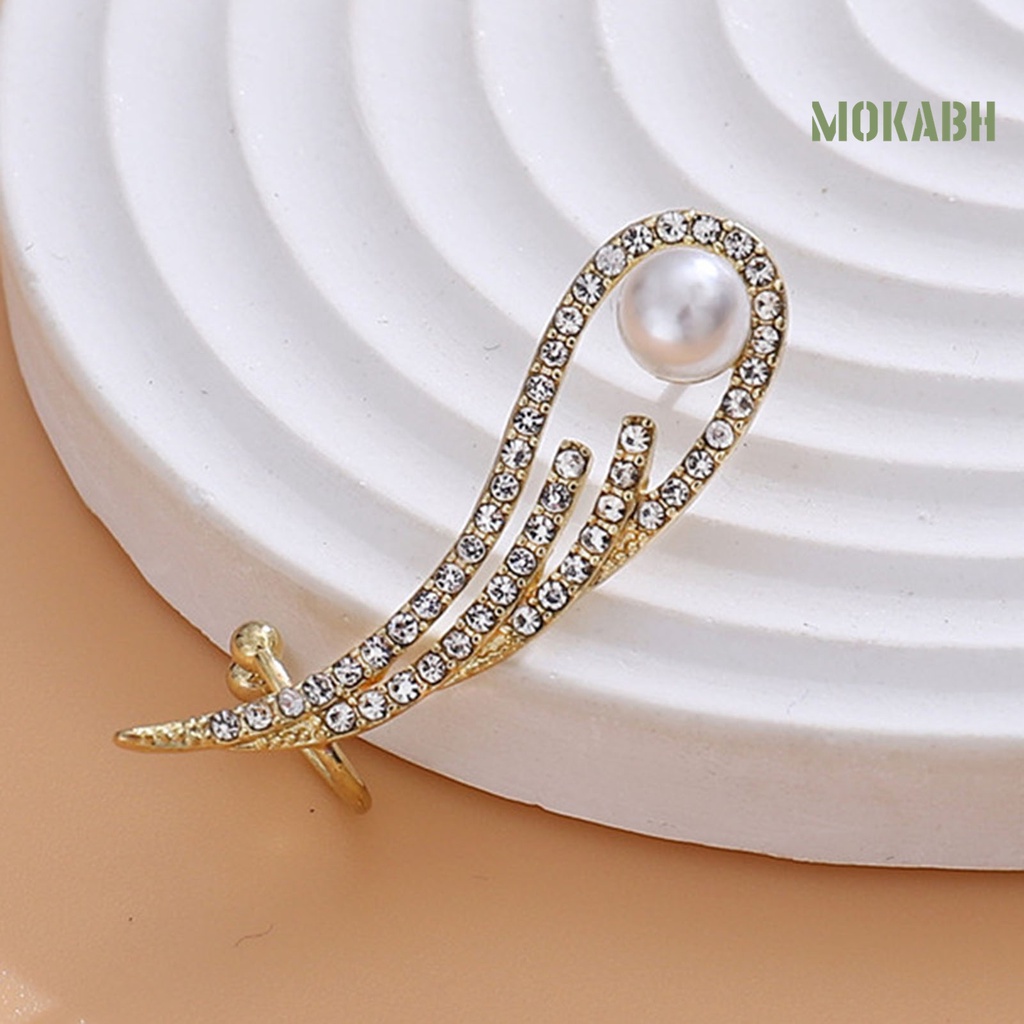 1 Đôi Bông Tai Hình Đôi Cánh Thiên Thần Đính Đá Lấp Lánh Thời Trang Dự Tiệc