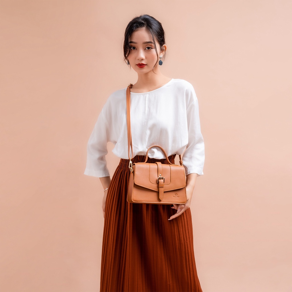 Túi nữ Yuumy YN85 hình hộp khóa trang trí