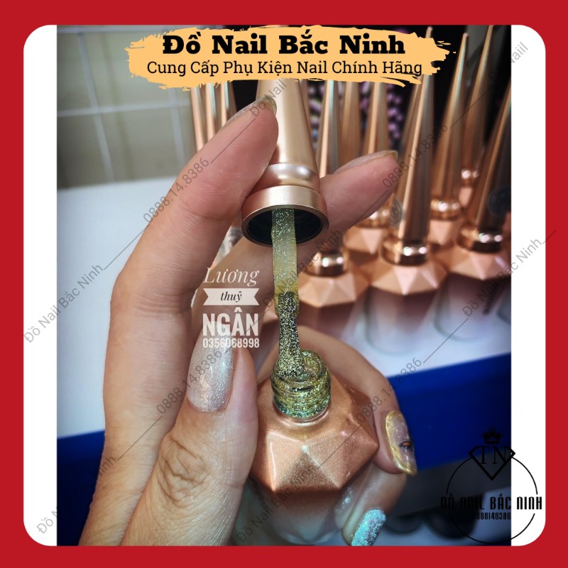 Nhũ Flash Nail Siêu Sáng 2 Màu Hot , Nhũ Flat Vàng &amp; Bạc