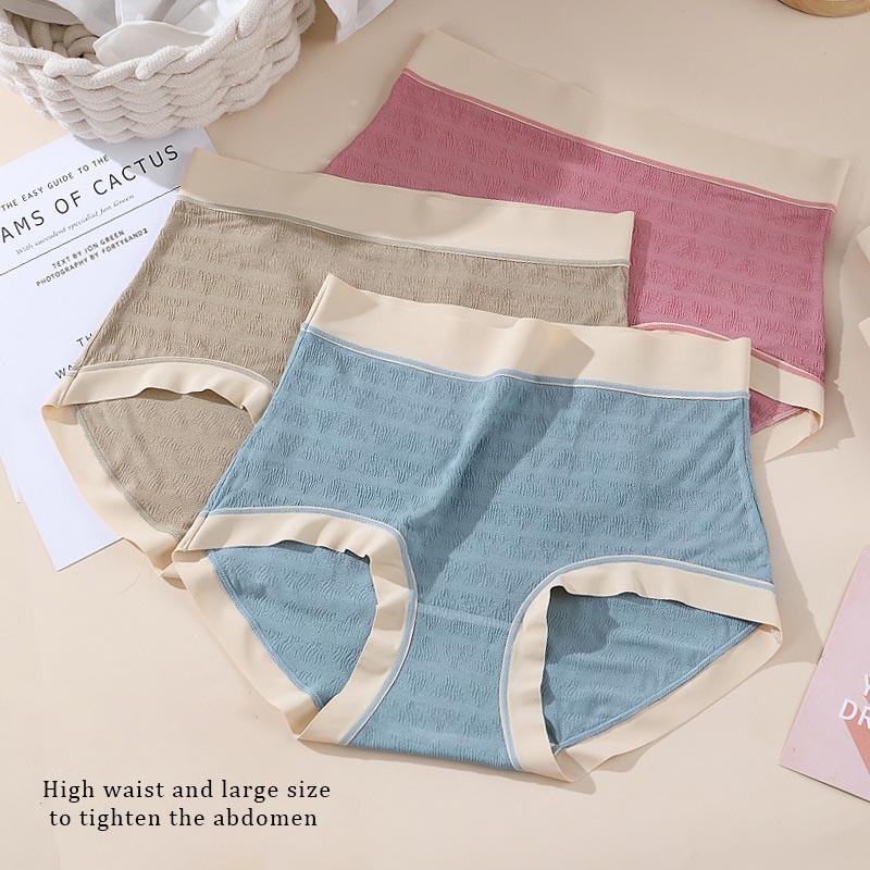 Quần lót ZXYOUPING cotton lưng cao thời trang cỡ lớn L-3XL