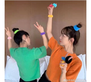 Buộc tóc màu hottrent