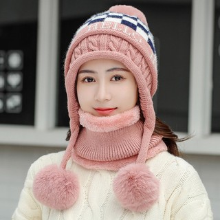 Combo nón và khăn cổ len