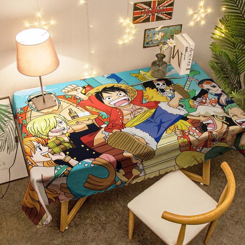 Khăn Trải Bàn Hình Chữ Nhật Họa Tiết One Piece Độc Đáo