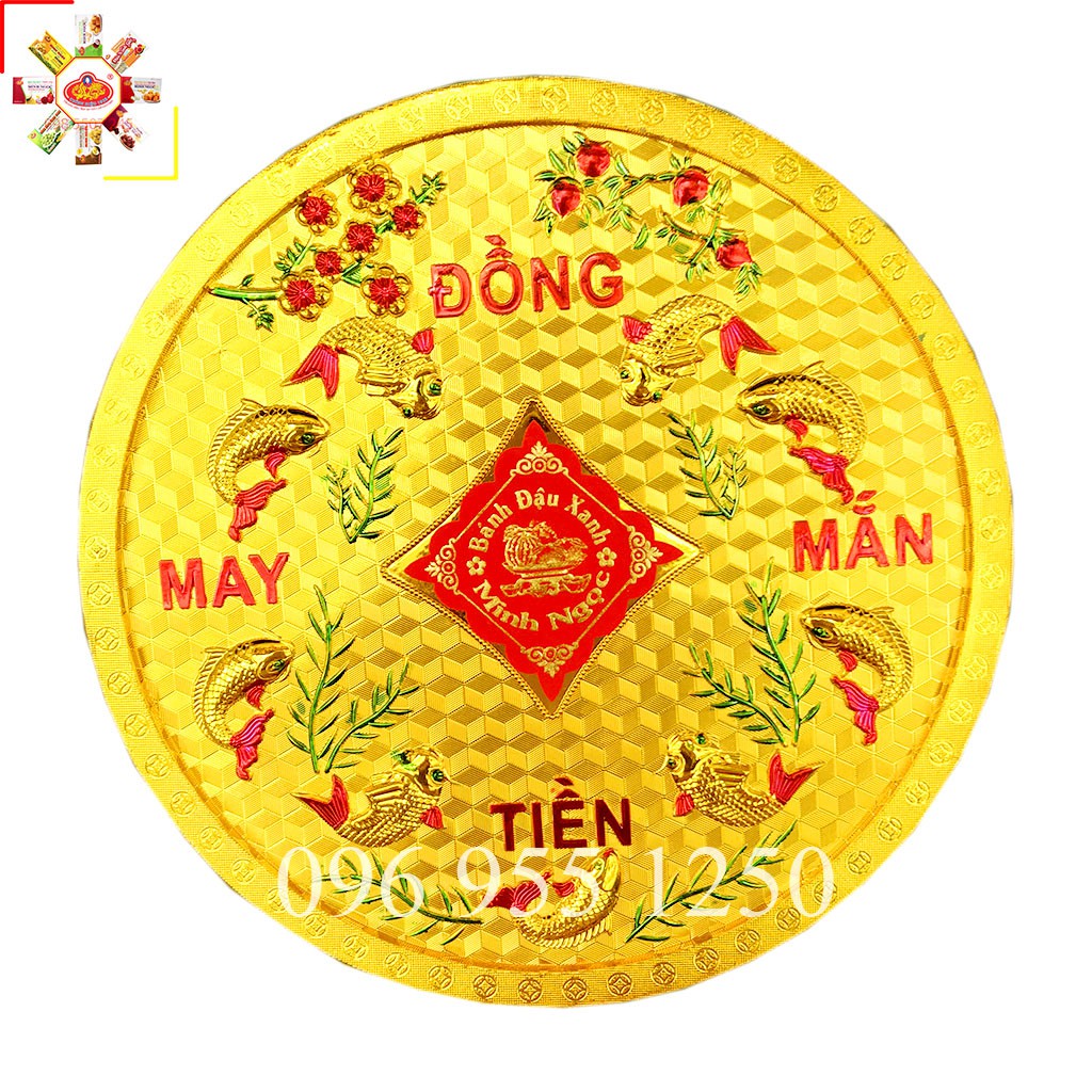 Bánh đậu xanh Rồng Vàng Minh Ngọc đồng tiền đại 350g