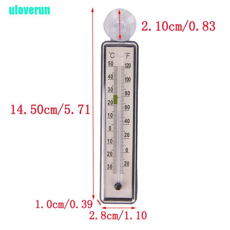 Uloverun Đồng Hồ Đo Nhiệt Độ Nước Bể Cá Bằng Kính
