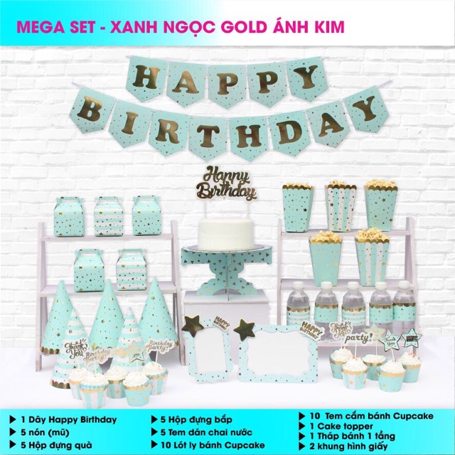 Set mega Ánh Kim  ( gồm 7 màu )