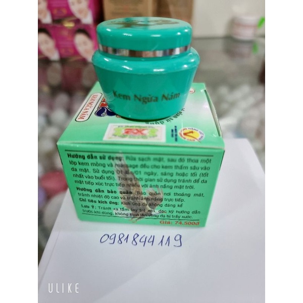 kem x2 ngừa nám 10gr , 74,5k [chính hãng công ty ]