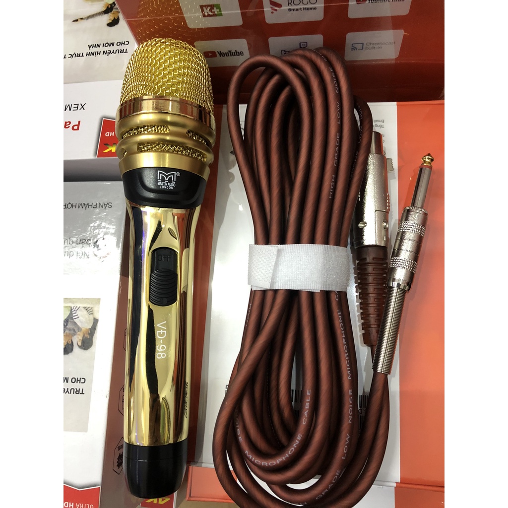 Mic Có Dây Cao Cấp Martin Audio London, Hát Karaoke