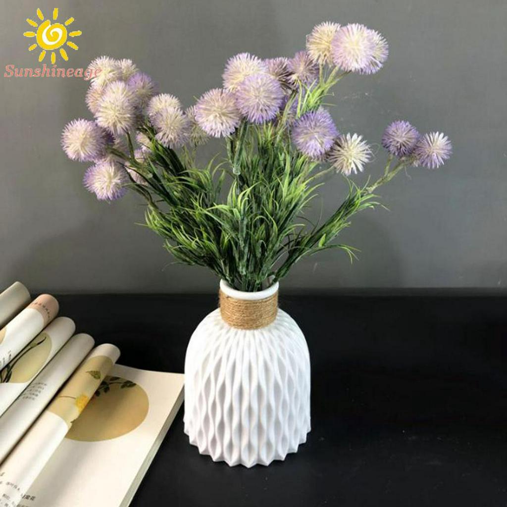 Bình hoa nhựa giả đan mây thủ công trang trí tiện dụng