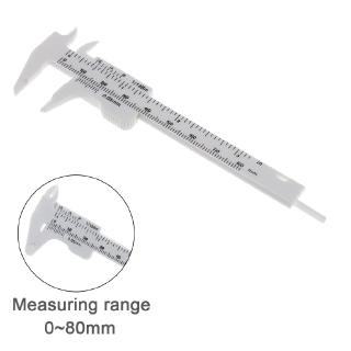 Thước Kẹp Đo Bằng Nhựa Với 2 Thước Kích Thước 0-80Mm