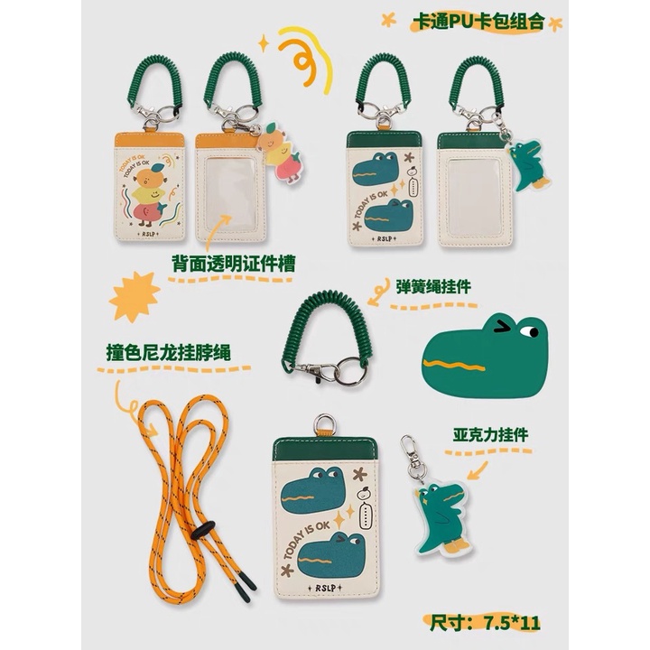 Túi Đựng Thẻ ID Họa Tiết Hoạt Hình Dễ Thương